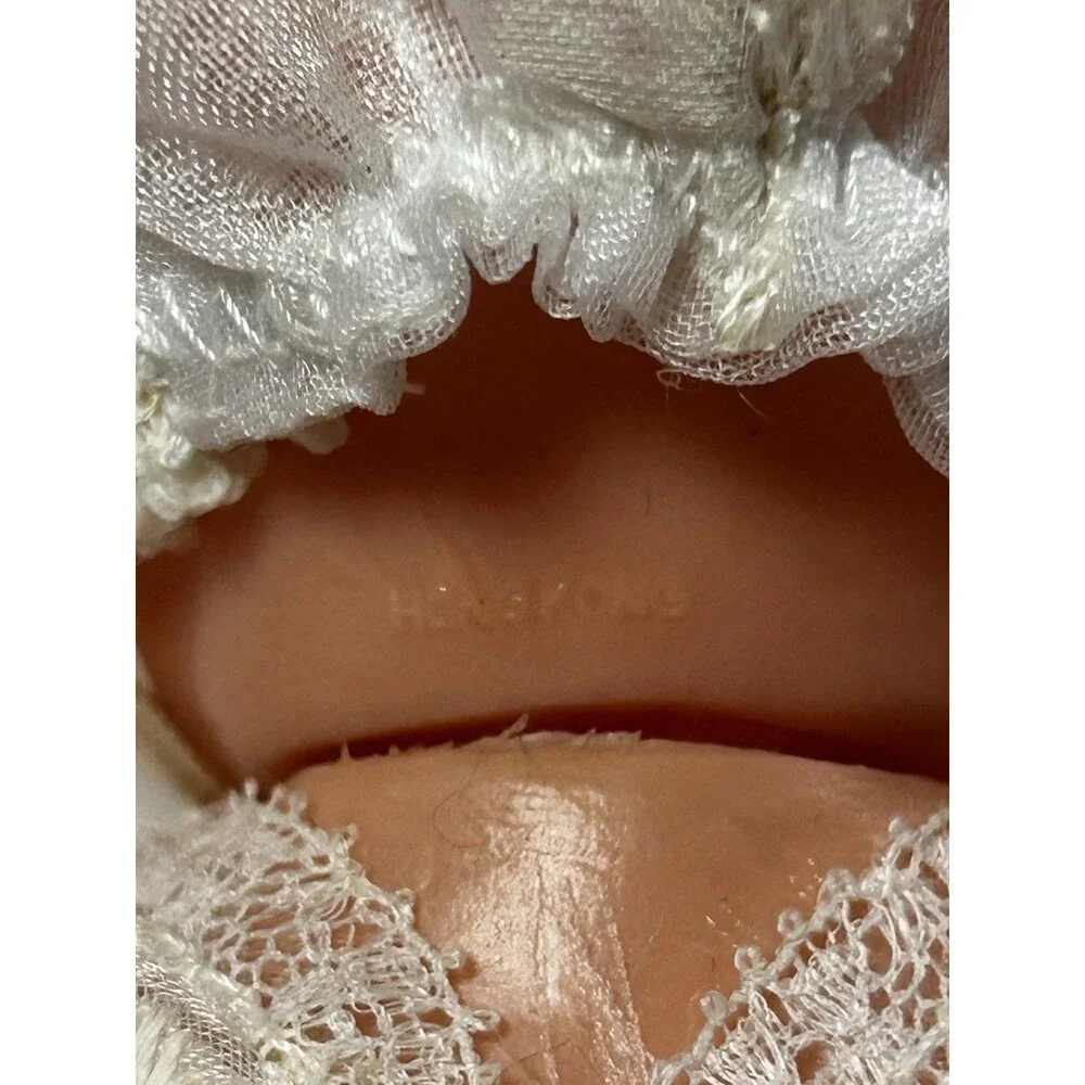 Doll8” Hard Plastic Sleepy Eyes Original Christening Outfit MCM 1950’s Hong Kong